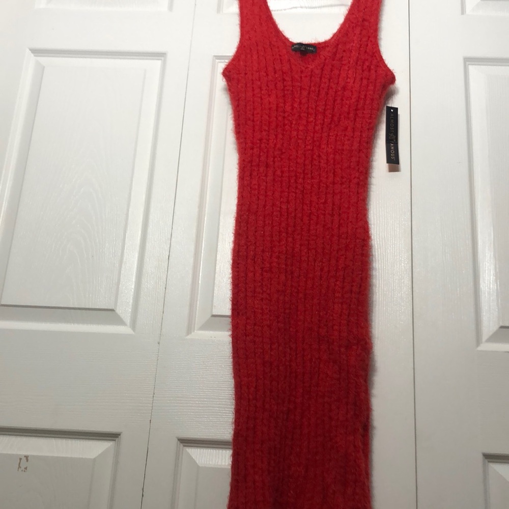 Sweater dress Almost Famous size 2X red